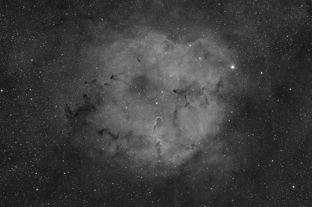 IC 1393 Nebula stacked Ha narrowband image