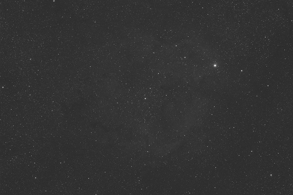 Elephant´s Trunk Nebula SII filter single image