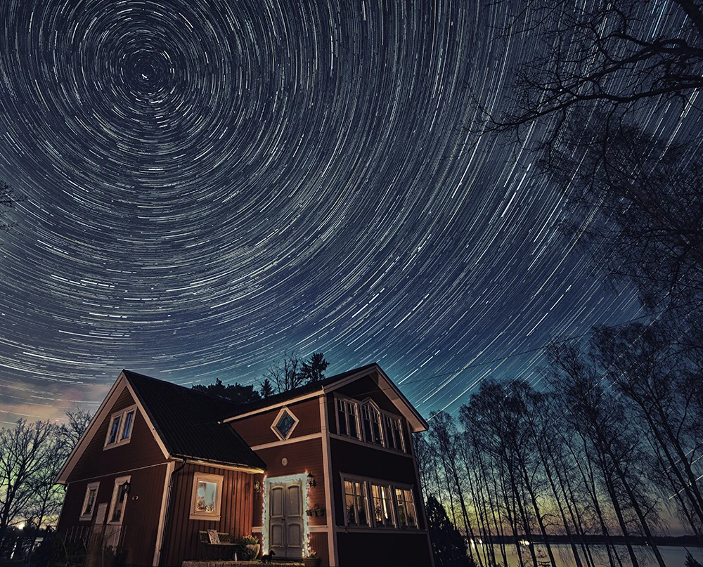 Startrails at our house